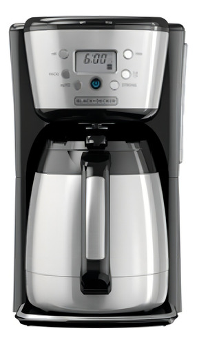 Cafeteira superautomática Black+Decker CM2036S com filtro preto e prata de