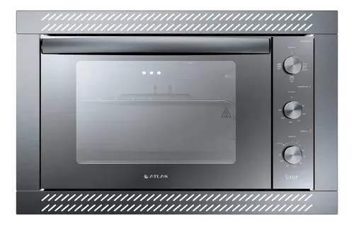 Forno De Embutir Elétrico Atlas U Top Style Espelhado 44 Litros com  Grill E Timer 1750 Watts
