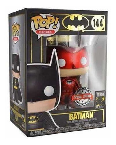Funko Pop Batman 144 Red Metallic Dc Heroes 80 Years Joker