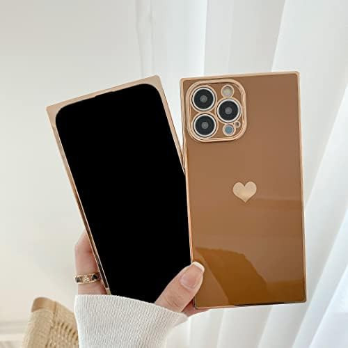 Capa Tzomsze: Resistente, Para iPhone 13 Pro Max Candy Brown