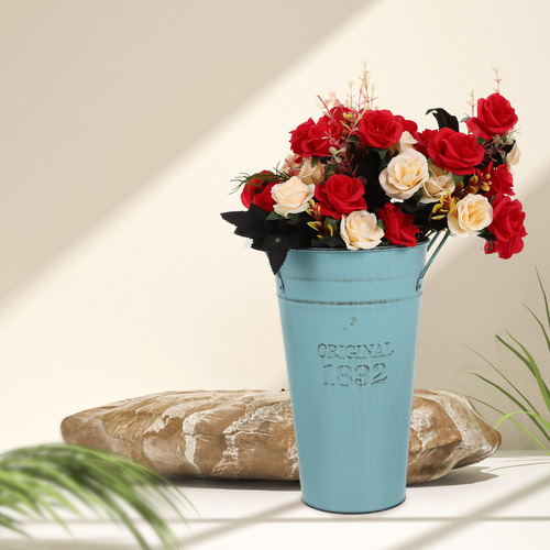 Macetas, Cubo De Hojalata Para Flores