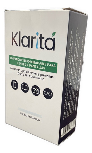 Kit Para Limpiar Lentes Klarita De 2 Soluciones + Microfibra