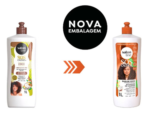 Ativador S.o.s Cachos Salon Line Coco Tratamento Profundo 1l