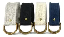 Comprar 4 Cintos Masculino Casual De Lona 2 Meia Argolas Grossas