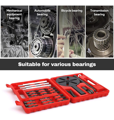 Kit Saca Extrator De Rolamento Interno Multifuncional