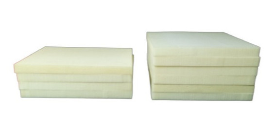 40 x 40 x 3 cm Lote de 5 placas de espuma de poliuretano para tapicería mobiliario, cojines de silla 