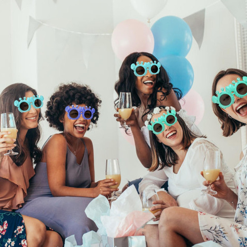 Wv Gafas De Sol Divertidas Juego De 6 Vasos Locos Gafas De