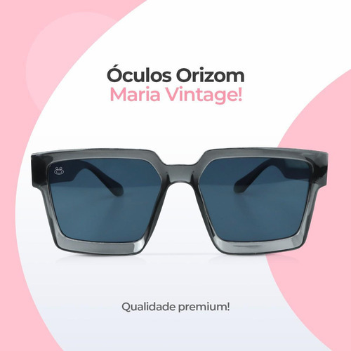 Gafas de sol Maria Square Vintage para mujer con funda G2