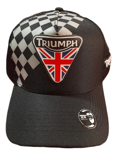 Imagen 2 de 4 de Gorra Moto Triumph Premiun Logo Relieve Motoscba