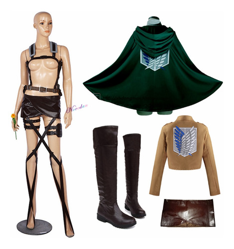 Anime Attack On Titan Cosplay Shingeki No Kyojin Jacket Reco