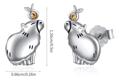 Pendientes De Capibara, Adorno A La Moda, Pendientes, Joyas