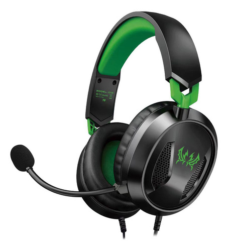 Audífonos Gamer Auriculares Diadema Con Micrófono Verde