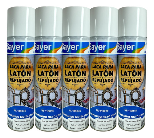 Laca Para Latón Y Repujado Sayer Nl-1100.15 5 Piezas