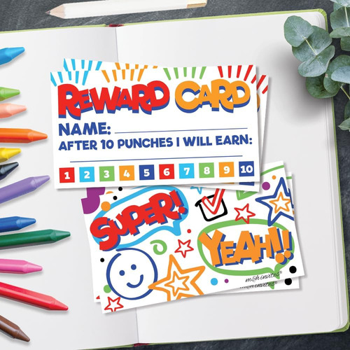 50 Fun Reward Punch Cards For Teachers And Students - C...