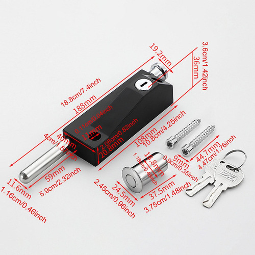 Para Pernos De Puerta Cerradura De Piso Perno De Resorte