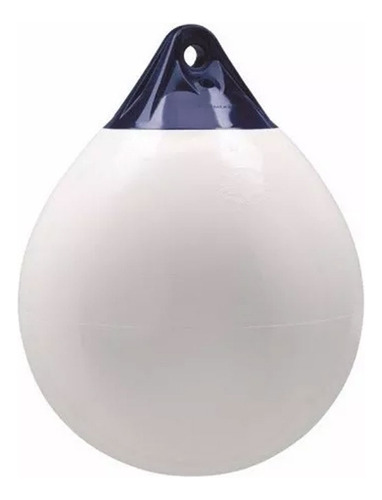 Defensa redonda blanca de poliforma A4, 71 x 55 cm