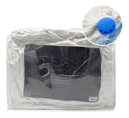 Pillow Top Toque De Plumas King 1,93x2,03 - Tessi