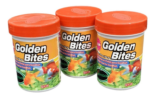 Alimento Para Peces Goldfish 3botes 50g C/u Golden Bites