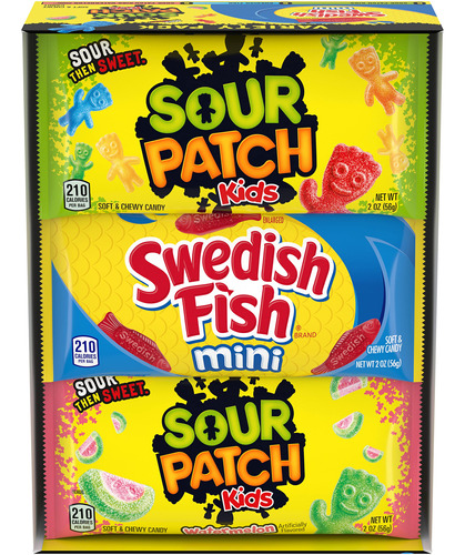 Sour Patch Kids & Swedish Fish Paquete De Variedad De Dulces