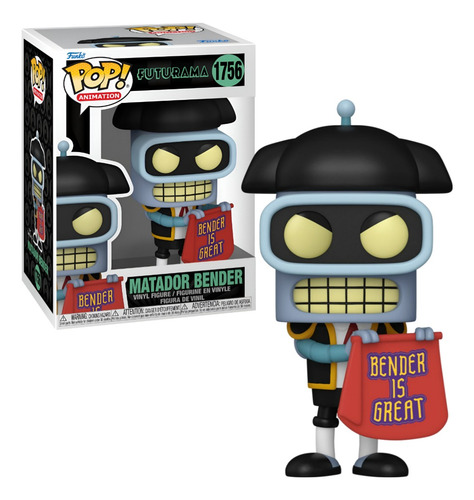 Figura 1756 Futurama - Bender Matador Funko Pop!