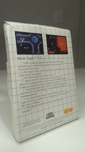 Jogo Blade Eagle 3d Master System Original Tectoy (Usado)