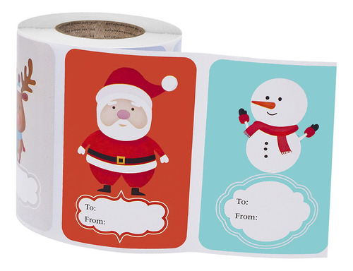 250 Uds Pegatinas Navideñas Sobres Sellos Etiquetas