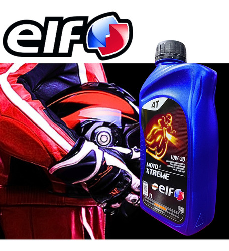 Oleo Moto Elf 10w30 Xtreme Semissintético 4 Tempos 1 Litro