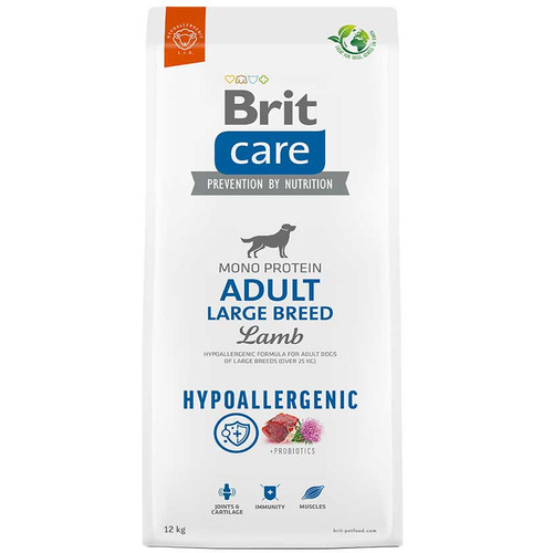 Imagen 3 de 3 de Alimento Brit Brit Care Hypoallergenic Adult para perro adulto de raza grande y gigante sabor cordero en bolsa de 12kg