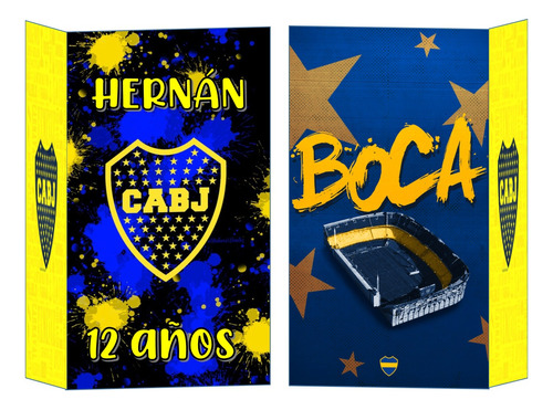 Bolsita Golosinera Boca Juniors Personalizada X 15 Unidades