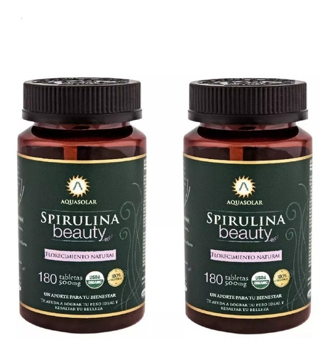 Spirulina Beauty Mujer 360 Tabletas Organicas. Envio Gratis 