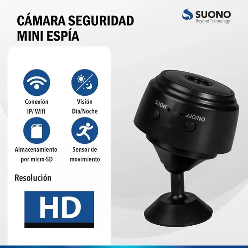 Camara Seguridad Mini Espia Con Detector De Moviento Wifi! Color