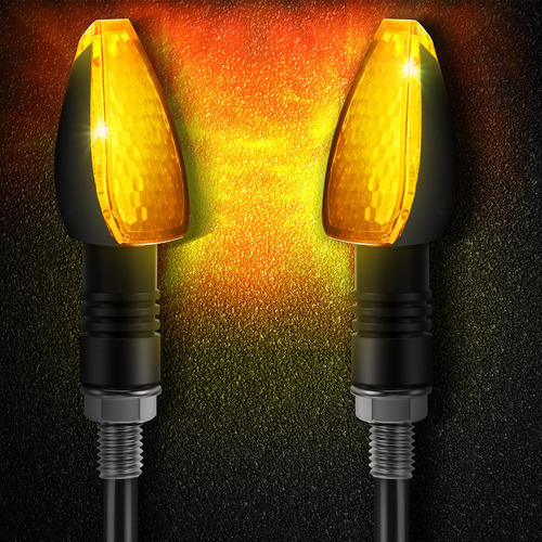 Luces Intermitentes Led Para Motocicleta, 4 Unidades Ámbar