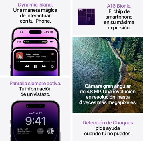 Apple iPhone 14 Pro Max (128 Gb) - Color Negro (Reacondicionado)