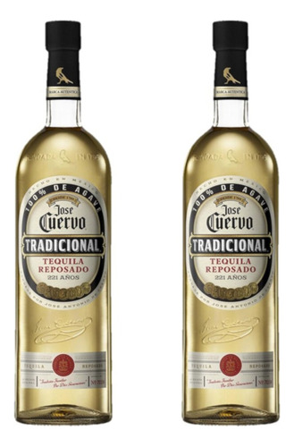 Pack De 2 Tequila Jose Cuervo Tradicional Reposado 950 Ml