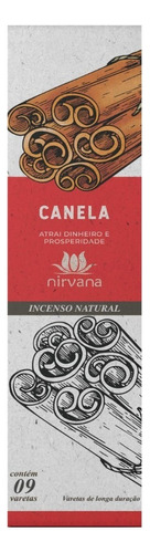 Incenso Nirvana Natural De Longa Duração 20 Aromas Para Você Fragrância Canela