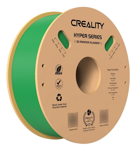 Filamento Creality Hyper Pla (verde) de 1,75 mm 3301010380
