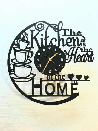 Reloj De Pared Calado Madera Diseño Original Cocina Kitchen