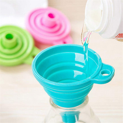 Mini Embudo Plegable De Silicona Para Cocina, Embudo Plegabl