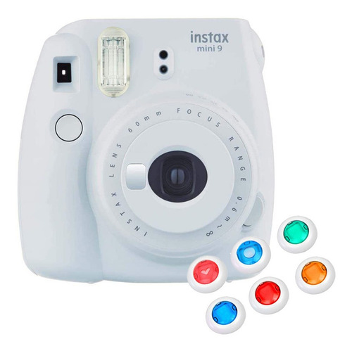 Câmera Instantânea Instax Mini 9 Com 6 Filtros C/ Nfe - Gelo