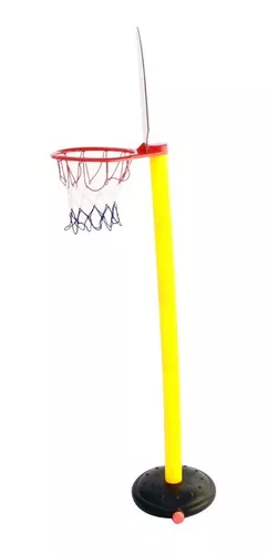 Kit Jogo De Basquete Infantil Cesta Com Bola Bomba E Suporte