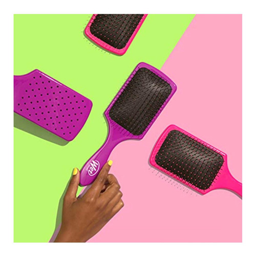 Cepillo Para Desenredar Con Paletas Húmedas, Color Rosa, 1