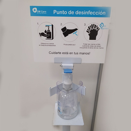 Imagen 7 de 9 de Pedal Dispensador Gel Antibacterial Jabón Sin Contacto Gm