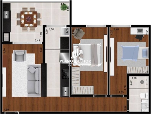 Imagem 8 de 14 de Apartamento Em Condomínio Para Venda - Ermelino Matarazzo / Jardim Matarazzo Com Varanda Gourmet, 2 Dormitórios, 1 Vaga - Ap1127 - Ap1127