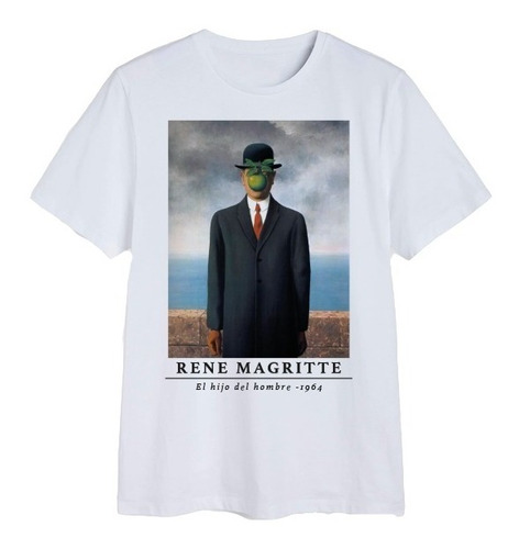 Polera Magritte Rene Obra De Arte Mujer Hombre Cultura