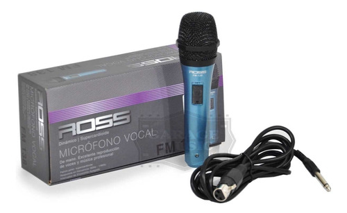 Microfono Karaoke Ross Fm138 Original Dinamico Vocal Cable 