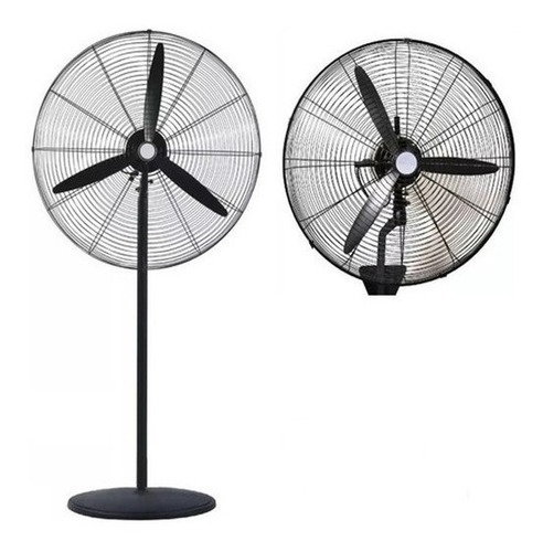 Imagen 2 de 2 de Ventilador de pared y de pie Kanji KJH-FI3017 negro con 3 palas de plástico, 30" de diámetro 220 V