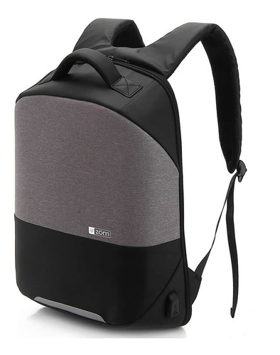 Mochila Antirrobo Zom Zb 810gr Notebook 15,6  Usb Reforzado