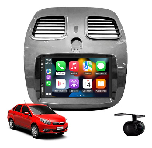 Central Multimidia Apple Carplay Fiat Grand Siena 2014 C