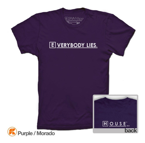 Doctor House Playeras House Md Everybody Lies Series De Tv