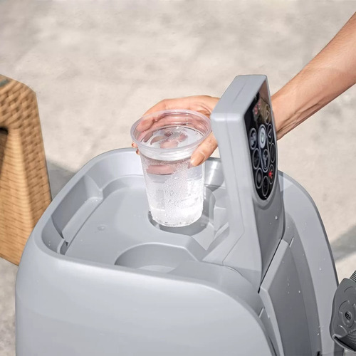 Jacuzzi Inflable De Hidromasaje Saluspa Coronado Bestway 180 Gris